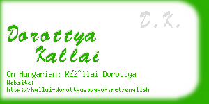dorottya kallai business card